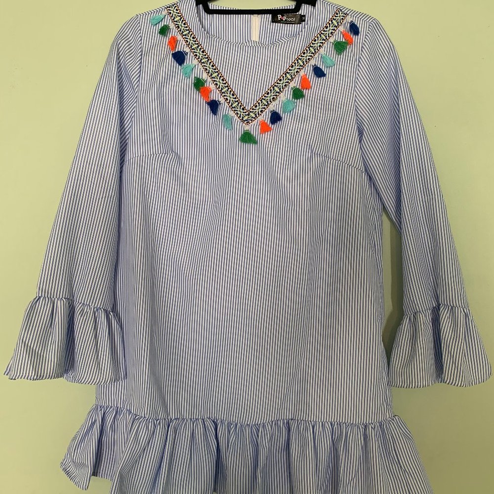 Blue & White Tunic